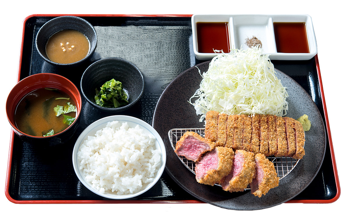 京都勝牛 奈良柏木店 カツ相盛り膳